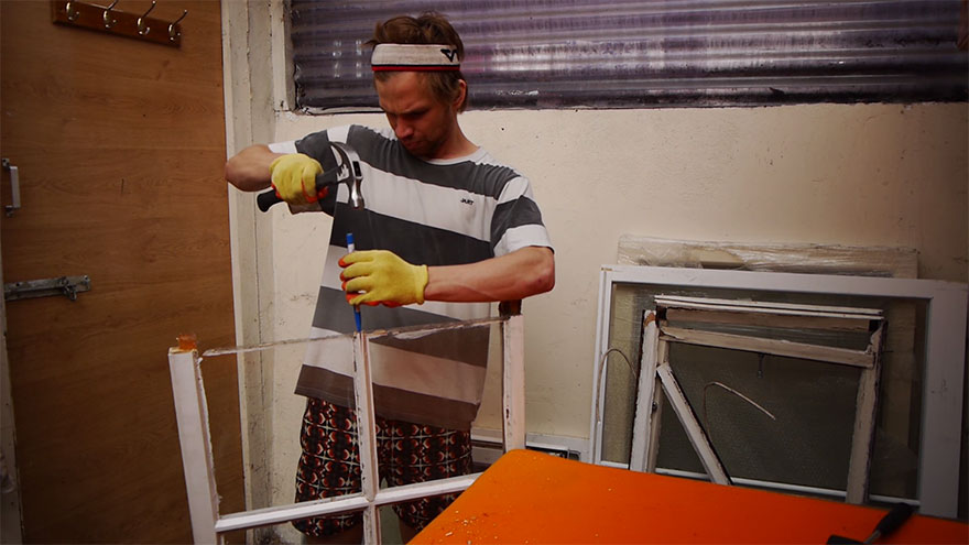 I Made A Glass Piano From Old Windows