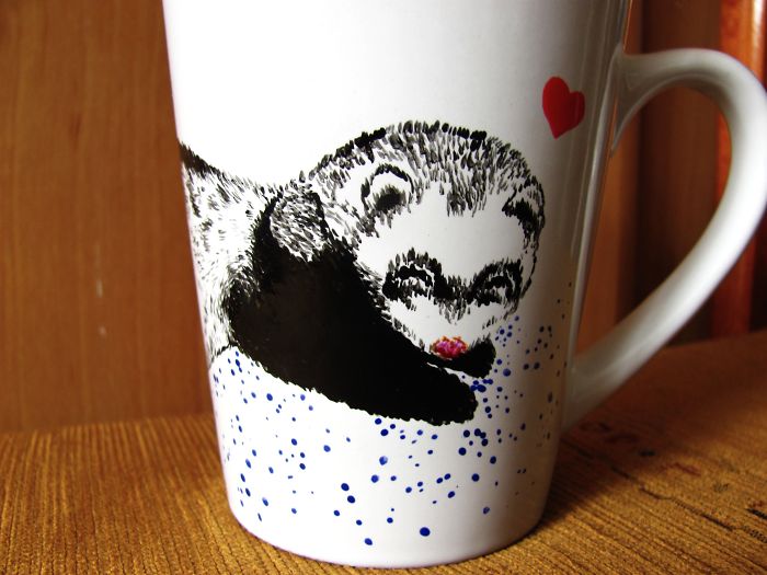 I Paint Animals On Boring Cups To Make Them Special
