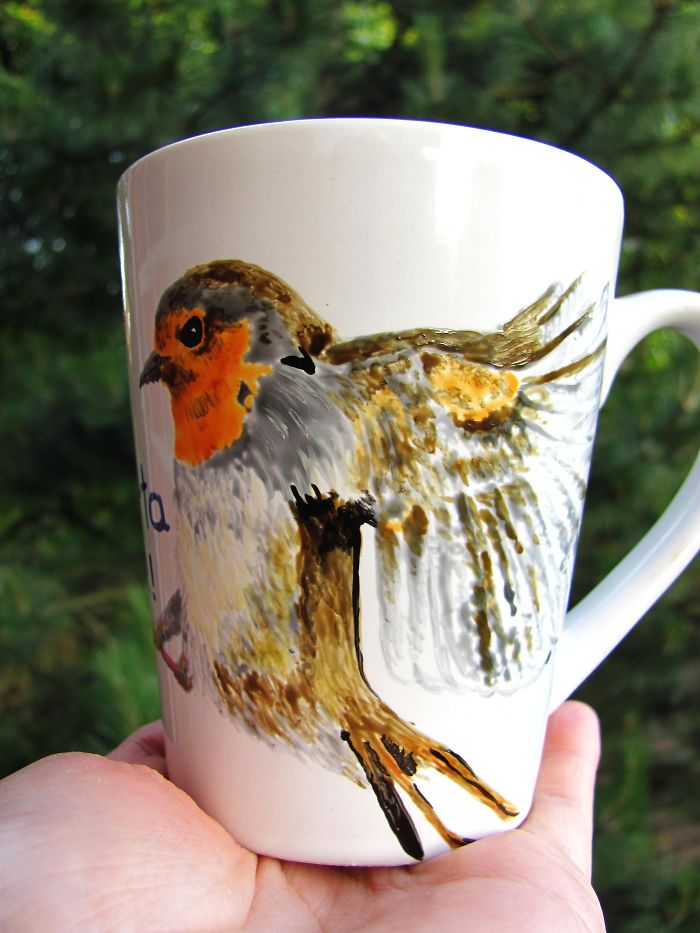 I Paint Animals On Boring Cups To Make Them Special