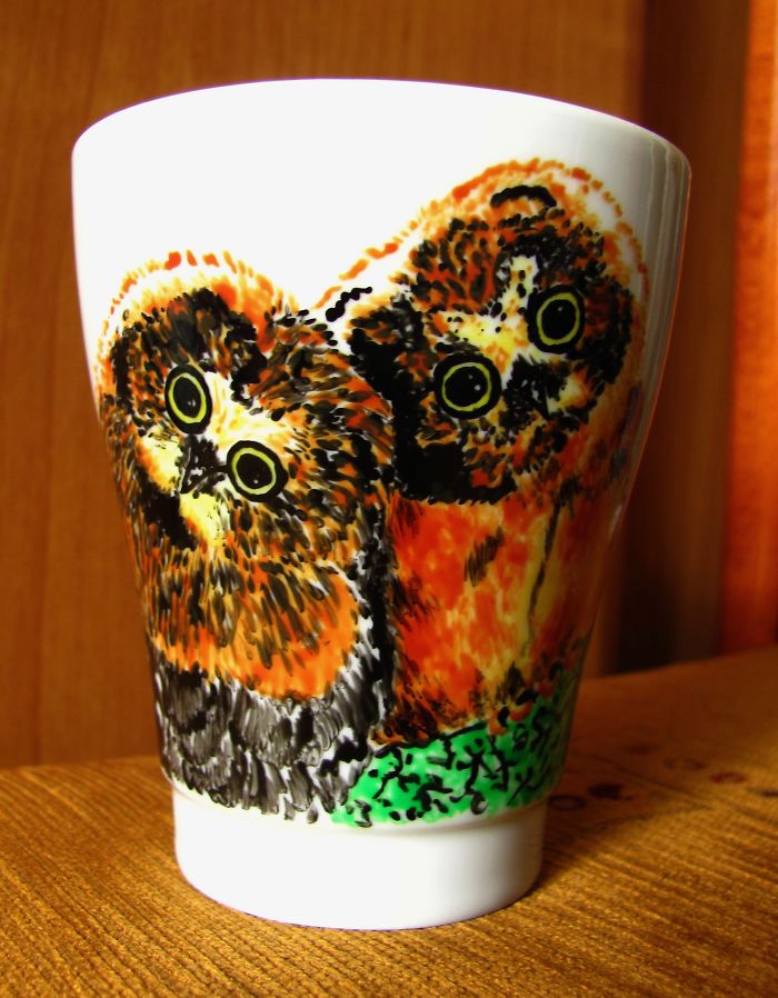 I Paint Animals On Boring Cups To Make Them Special