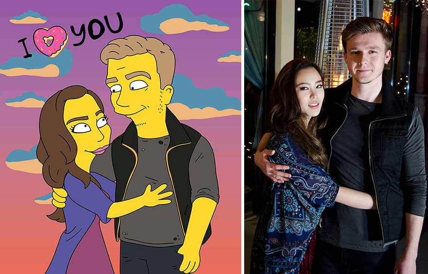 I Simpsonize Random People's Photos To Make Them Smile