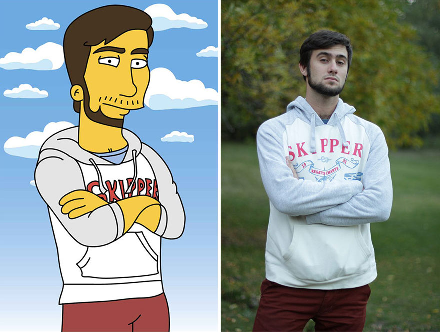 I Simpsonize Random People's Photos To Make Them Smile