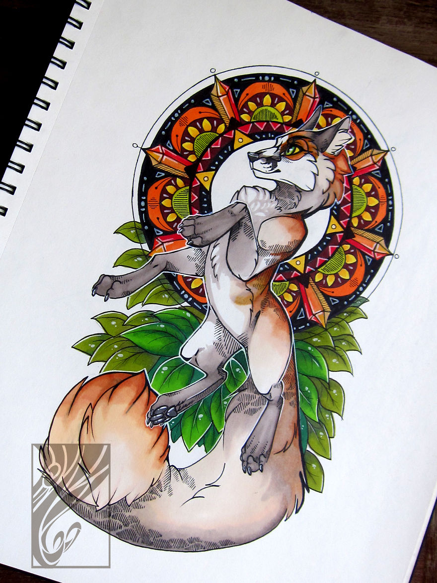 Spiritis: I Fill My Sketchbook With Mandala Animals Spiritis: I Fill My Sketchbook With Mandala Animals