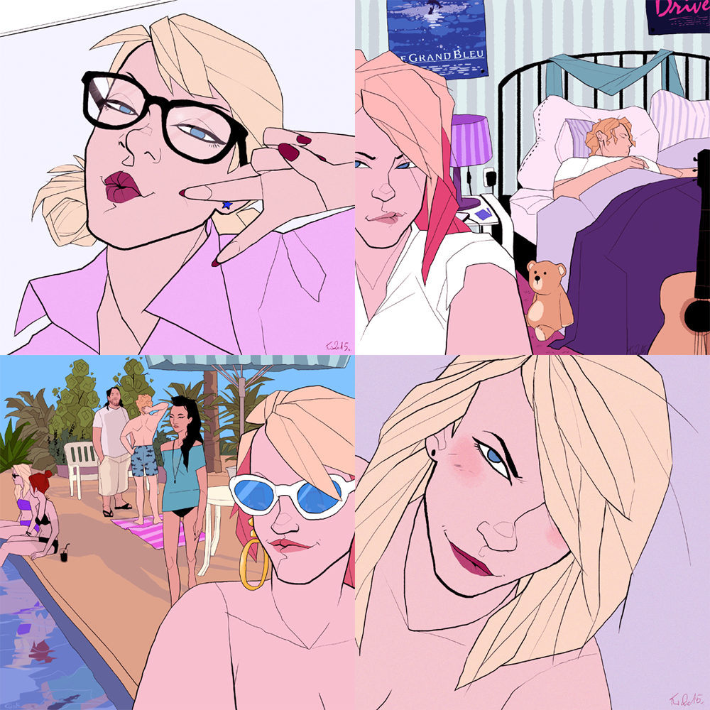 Instagirl Who Is Slightly Different From The Others. A New Webcomic That Uses Social Media.