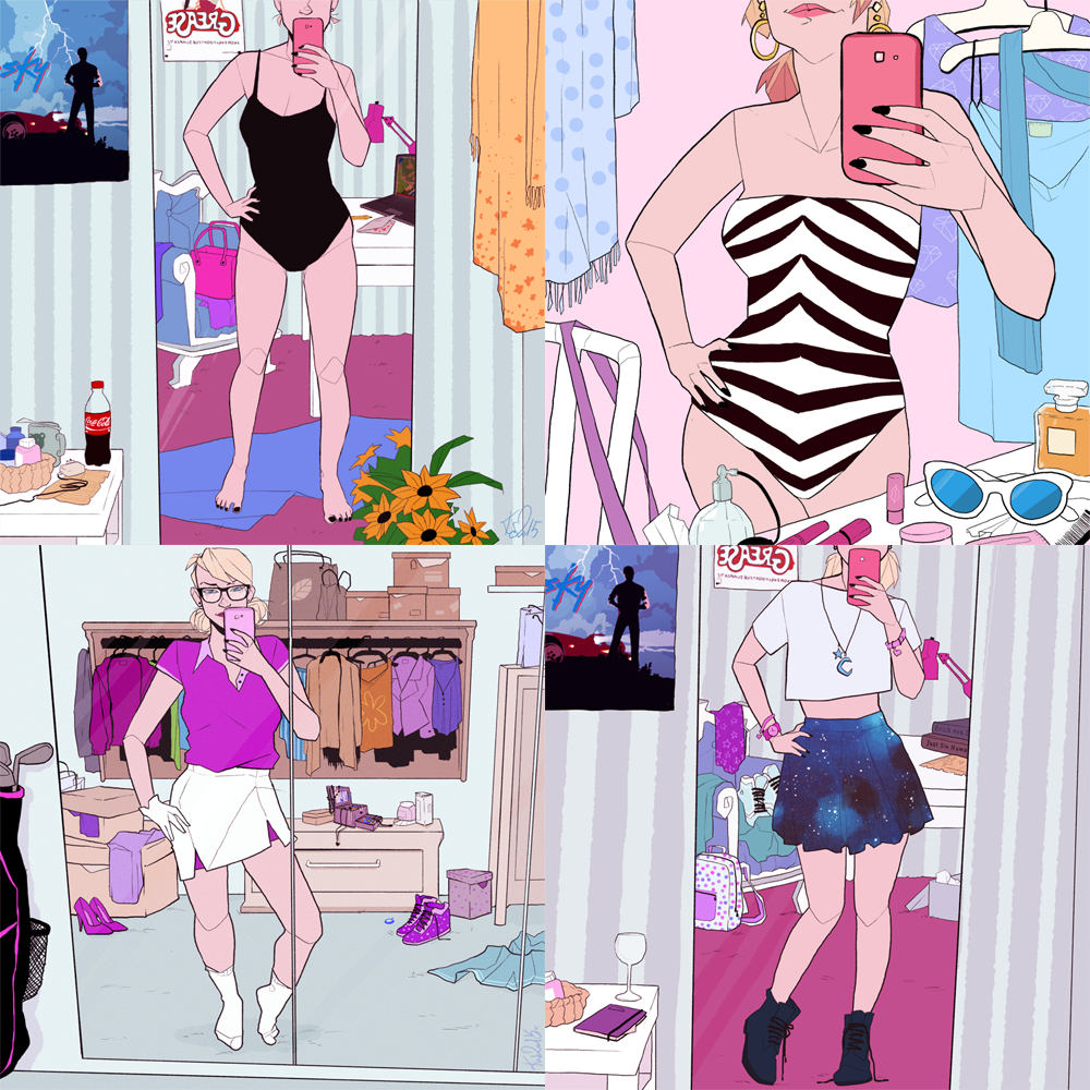 Instagirl Who Is Slightly Different From The Others. A New Webcomic That Uses Social Media.