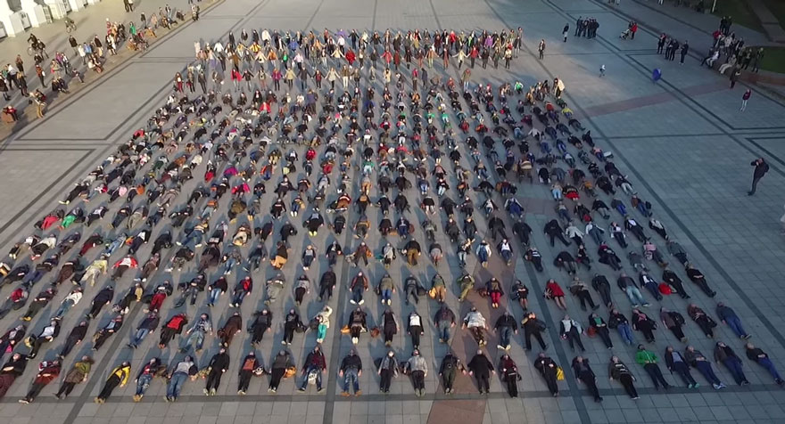 After Losing 8 Friends To Suicide, I Invited People To Lie Down In Lithuania To Show The Suicide Rate