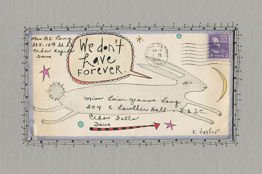 I Turn Old Letters Into Art