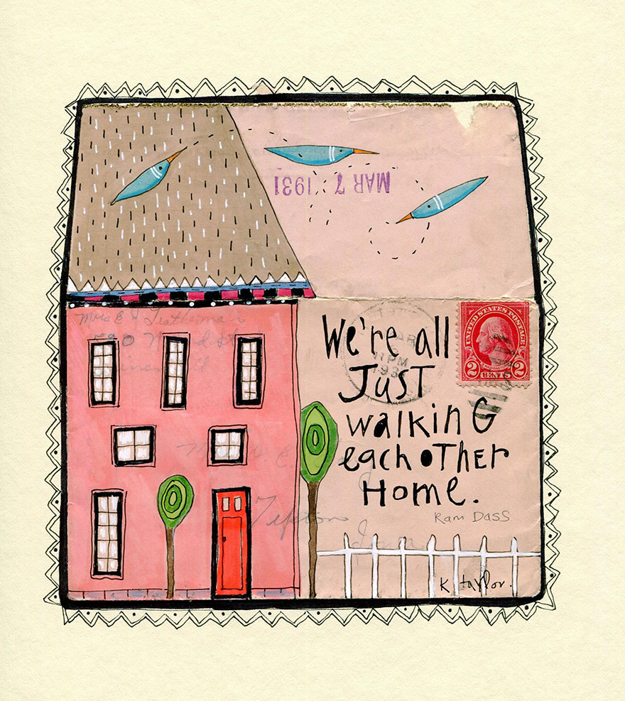 I Turn Old Letters Into Art