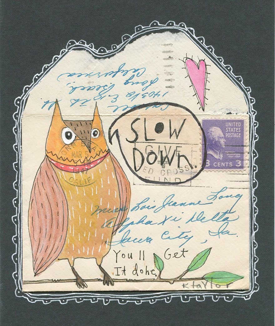 I Turn Old Letters Into Art