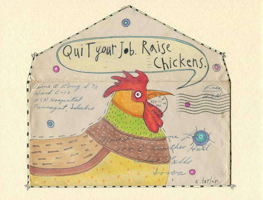 I Turn Old Letters Into Art