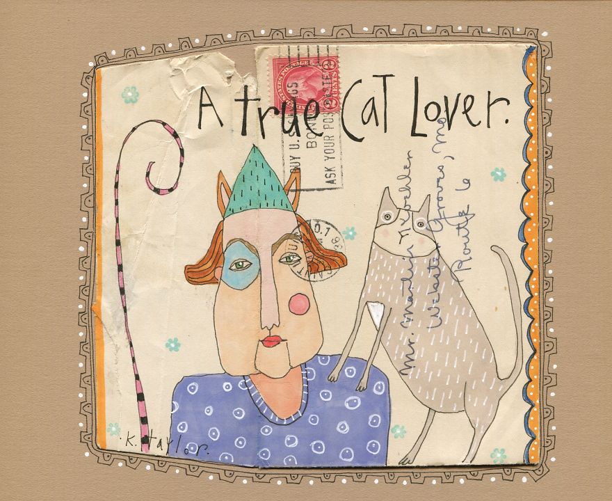 I Turn Old Letters Into Art