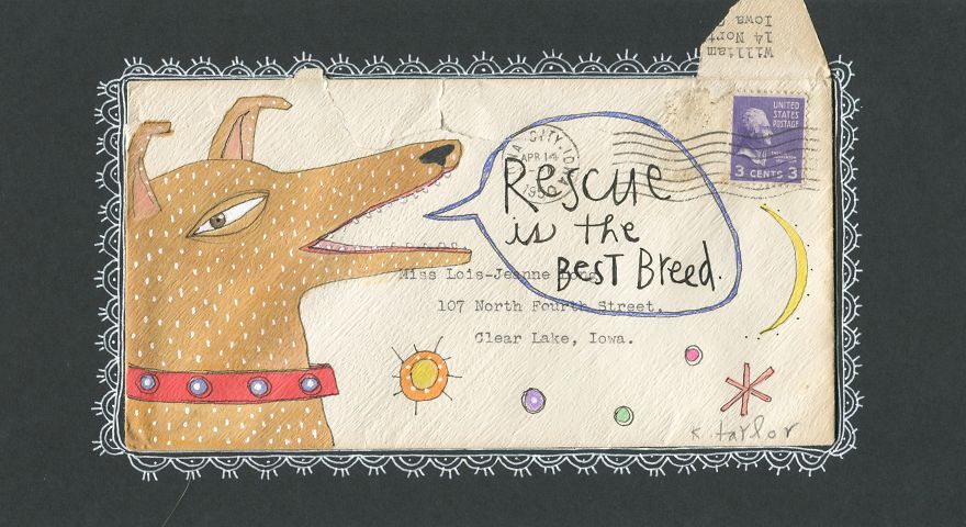 I Turn Old Letters Into Art