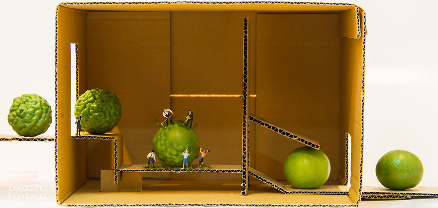 I Capture Miniature People Dealing With Everyday Life Objects