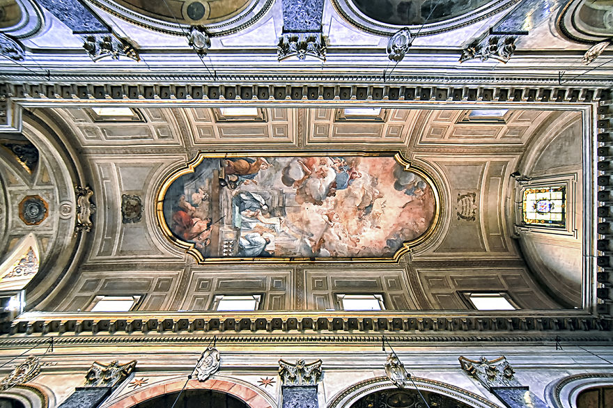 Churches Of Rome: The Beauty Of The Ceilings Of The City On Seven Hills