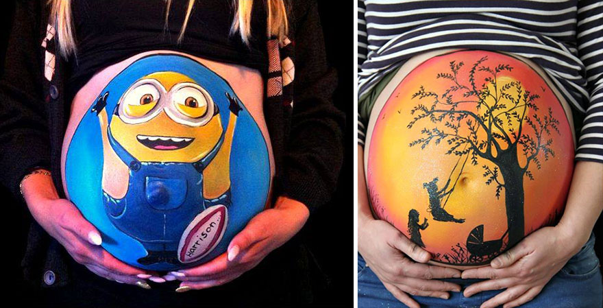 Dad-To-Be Proposes To His Pregnant Girlfriend With Baby Bump Painting That Was Revealed In The Mirror Dad-To-Be Proposes To His Pregnant Girlfriend With Baby Bump Painting That Was Revealed In The Mirror