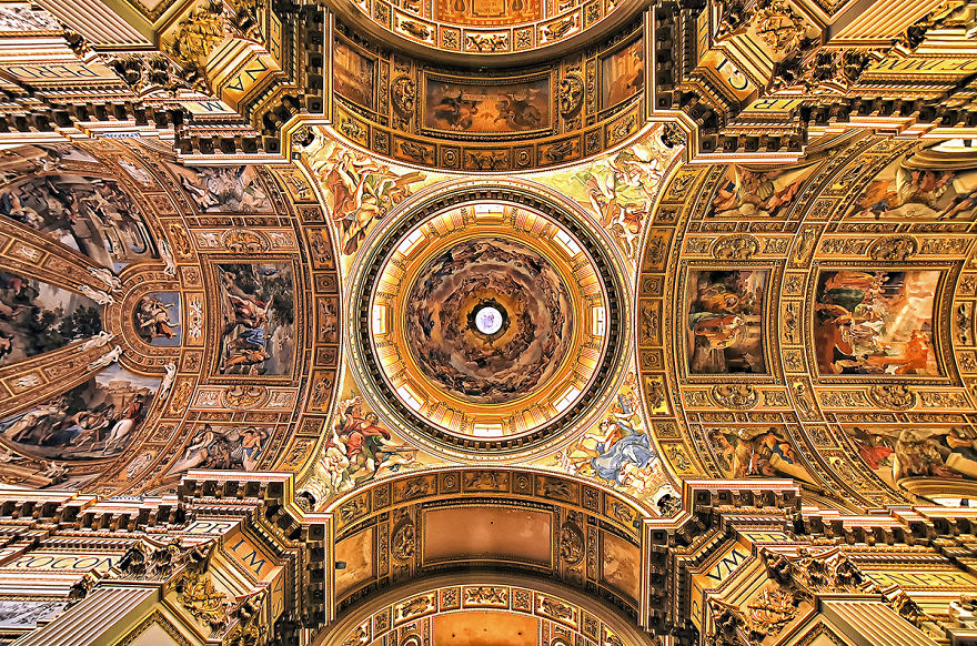 Churches Of Rome: The Beauty Of The Ceilings Of The City On Seven Hills Churches Of Rome: The Beauty Of The Ceilings Of The City On Seven Hills