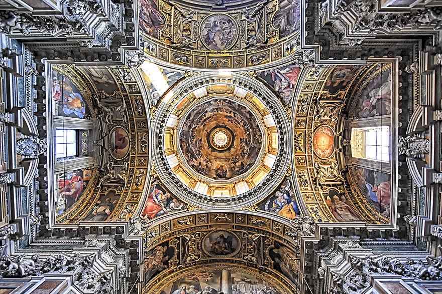 Churches Of Rome: The Beauty Of The Ceilings Of The City On Seven Hills
