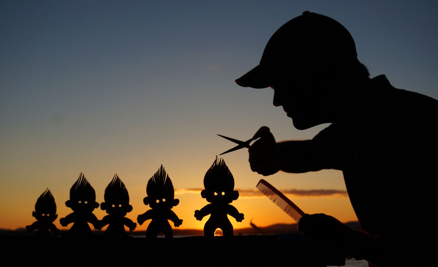 My Cardboard Cutouts Come To Life In Magical Sunset Silhouettes My Cardboard Cutouts Come To Life In Magical Sunset Silhouettes