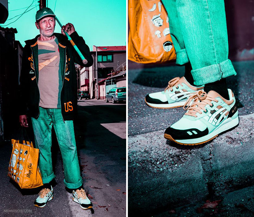 We Asked Homeless People To Model Our New Sneakers To Encourage People To Donate