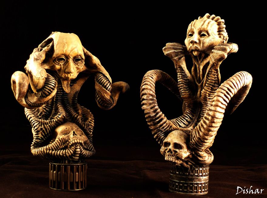 Unreal Eerie Sculpts By Polish Artist Are Like The Next H. R. Giger Generation Unreal Eerie Sculpts By Polish Artist Are Like The Next H. R. Giger Generation