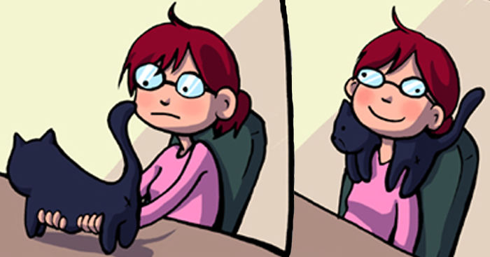 45 Comics That Perfectly Sum Up What It’s Like To Live With Cats