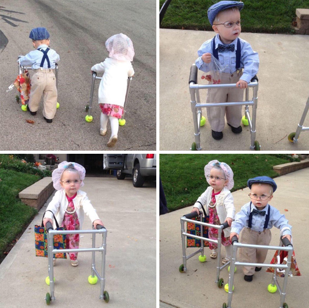 Little Twins' Halloween Costumes