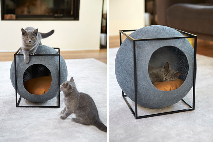 Cat Cocoons Designed For Modern Interiors And Made By People With Disabilities