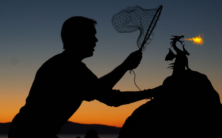 My Cardboard Cutouts Come To Life In Magical Sunset Silhouettes My Cardboard Cutouts Come To Life In Magical Sunset Silhouettes