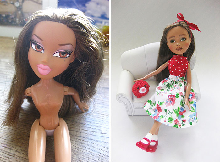 I Desexualize And Repaint Second-Hand Fashion Dolls To Look Like Real-Life Women
