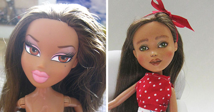 I Desexualize And Repaint Second-Hand Fashion Dolls To Look Like Real-Life Women
