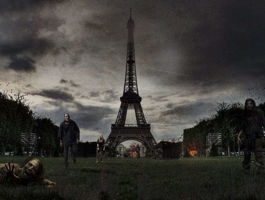 Designers Imagine Famous World Landmarks After A Zombie Apocalypse