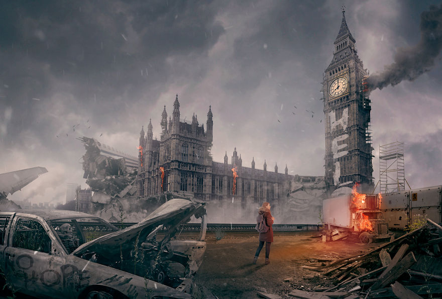 Designers Imagine Famous World Landmarks After A Zombie Apocalypse