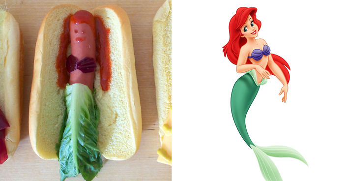 Disney Princesses Reimagined As Hot Dogs