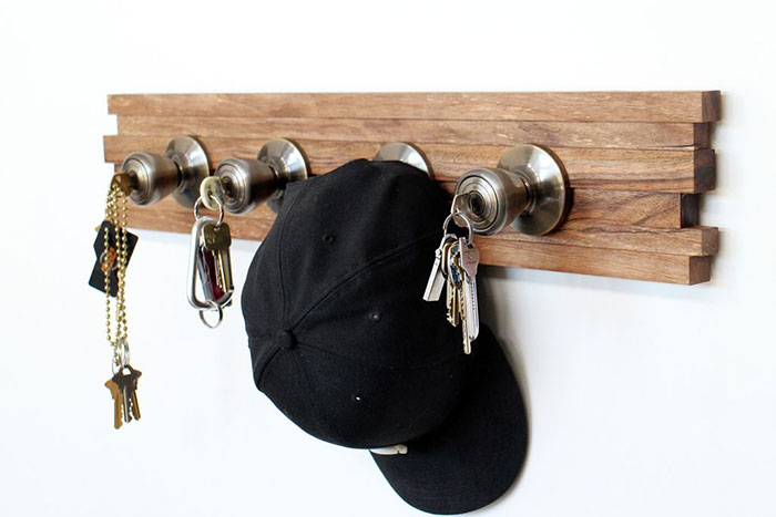 DIY Doorknob Key Rack
