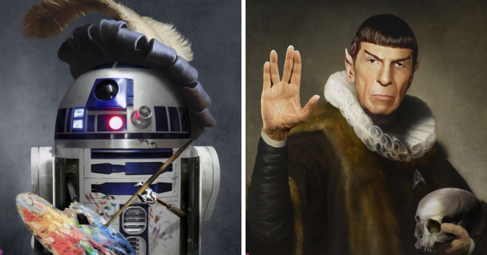 I Merge Famous Movie Characters With Iconic Paintings