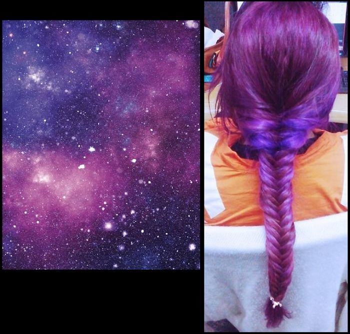Purple Galaxy Hair