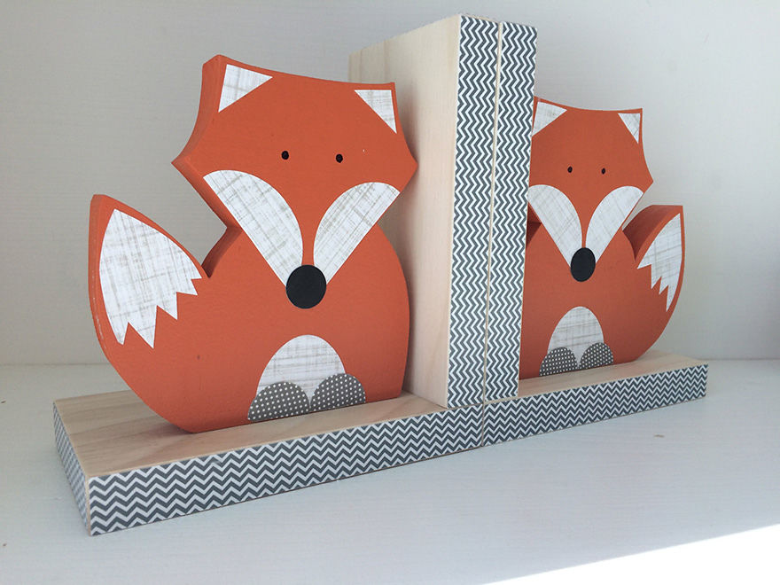 Fox Bookends
