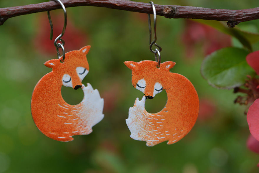 Fox Earrings
