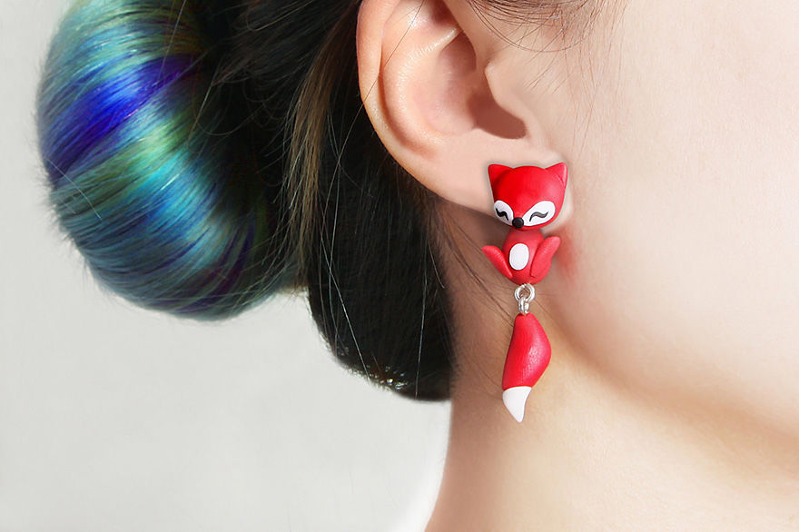 Red Fox Earrings