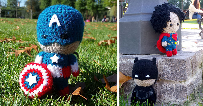 I Crochet Tiny Superheroes And Carry Them With Me So They’d Save My Day
