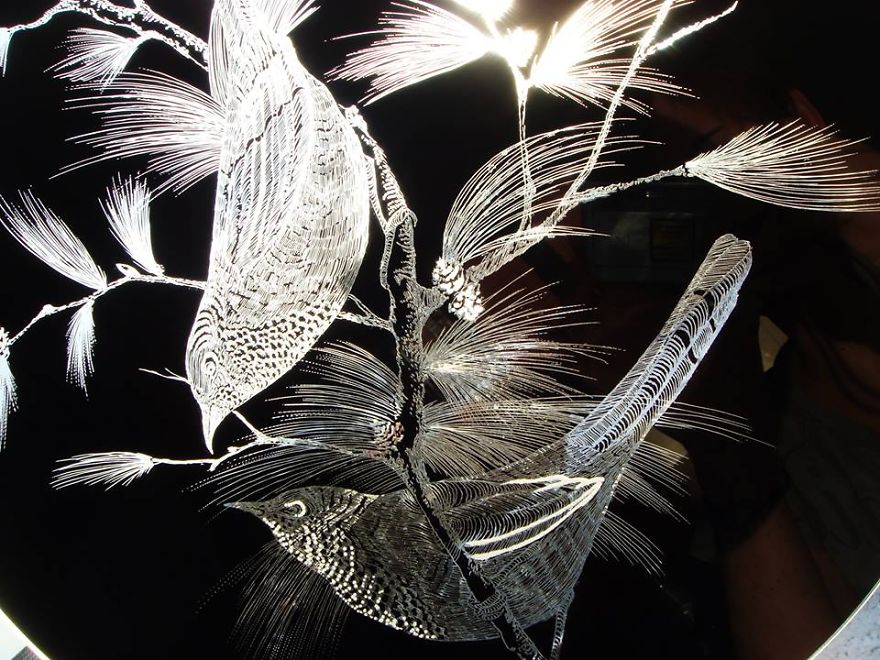 I Create Unique Pieces Of Art By Engraving Glass I Create Unique Pieces Of Art By Engraving Glass