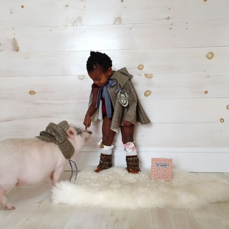Libby And Pearl Are Cute Best Friends That Play In Matching Halloween Costumes