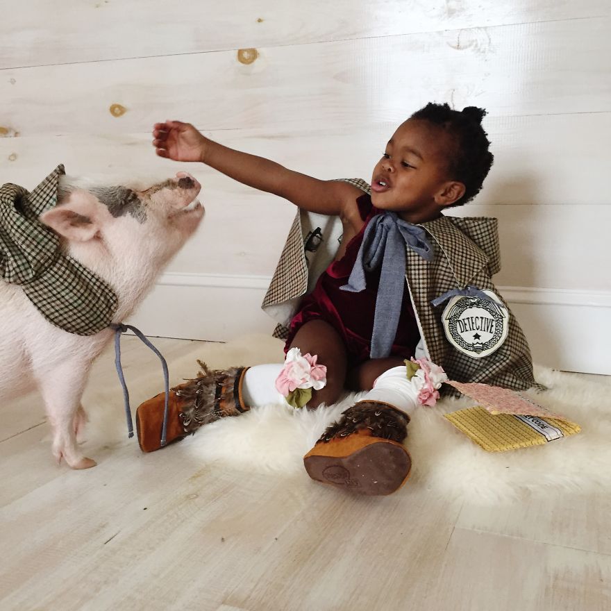 Libby And Pearl Are Cute Best Friends That Play In Matching Halloween Costumes