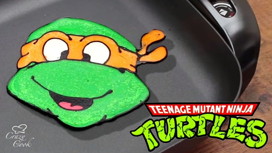 Pancake Art: Crazy Cook Makes Colorful Disney Pancakes