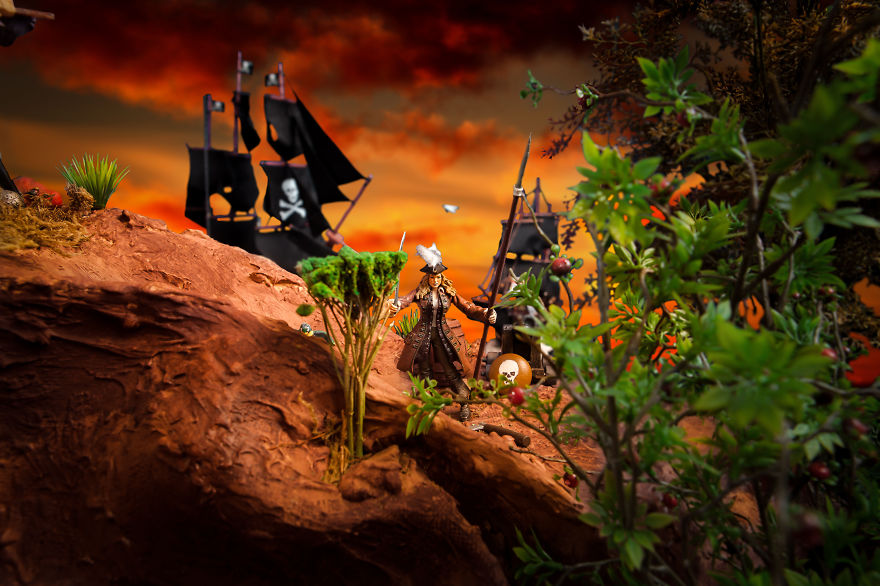 My Dad Made A Scale-model Of The World Of Pirates He Made Up To Tell Us Bedtime Stories