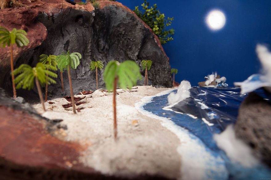 My Dad Made A Scale-model Of The World Of Pirates He Made Up To Tell Us Bedtime Stories