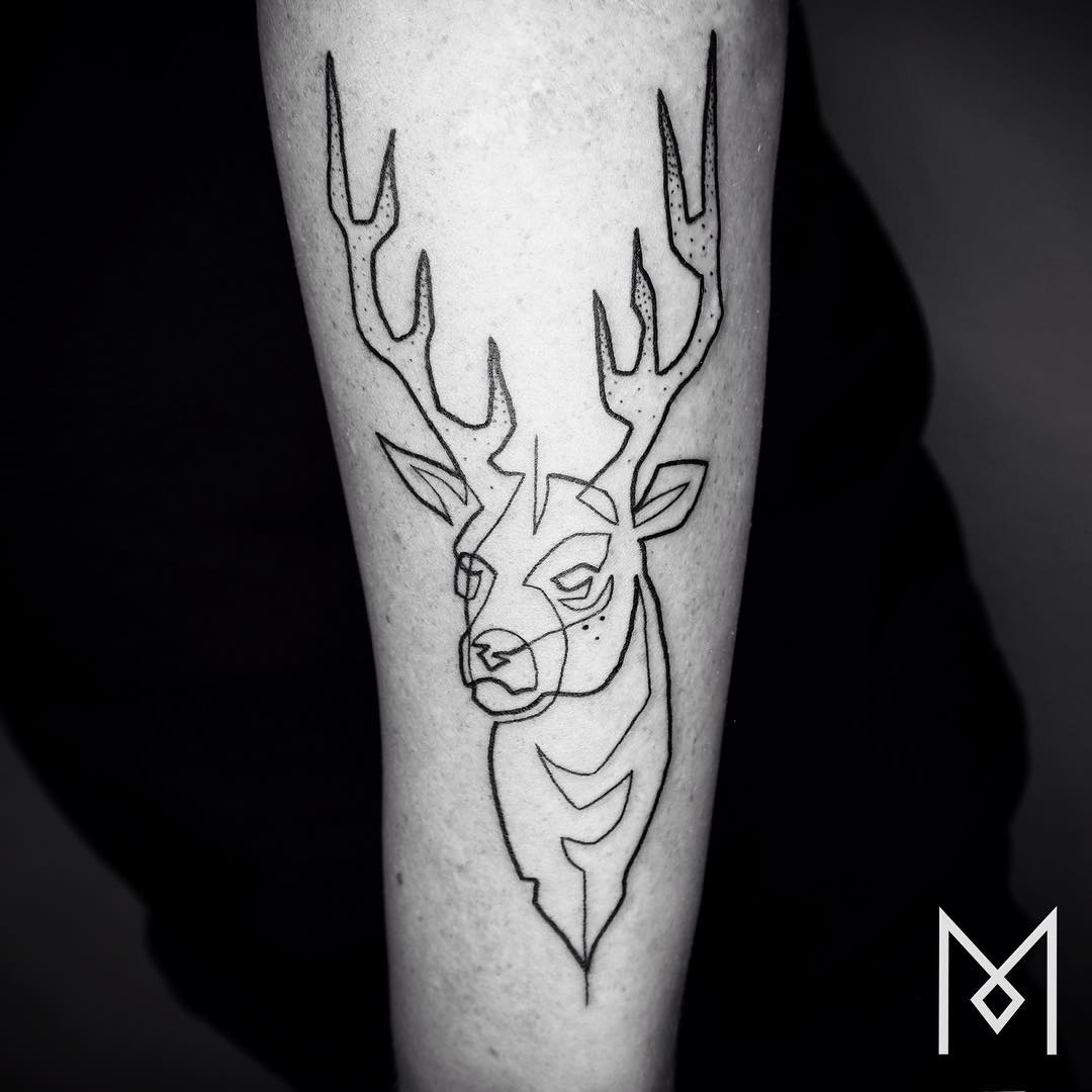 One Continuous Line Tattoos By Iranian-German Artist Mo Ganji One Continuous Line Tattoos By Iranian-German Artist Mo Ganji