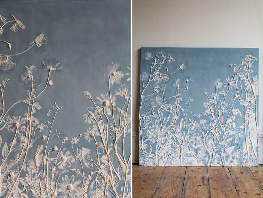 plaster-cast-flower-fossils-rachel-dein-17 plaster-cast-flower-fossils-rachel-dein-17