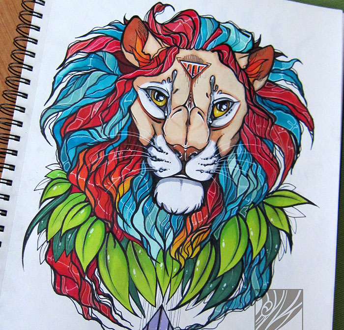 Spiritis: I Fill My Sketchbook With Mandala Animals