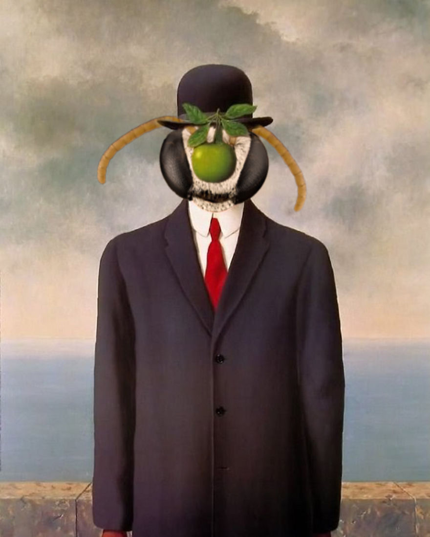 Sick Artist Puts Insect Heads On 10 Iconic Portraits Sick Artist Puts Insect Heads On 10 Iconic Portraits